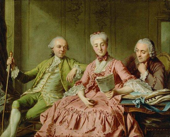 Jacques Charlier Presumed Portrait of the Duc de Choiseul and Two Companions Germany oil painting art